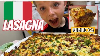 🇮🇹 American Kids Make Lasagna  Food 202 of 1000 [upl. by Nojram]