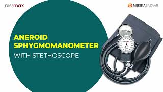 Rossmax Aneroid Sphygmomanometer  With Stethoscope GB102 [upl. by Relluf824]