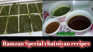 Ramzan Special chatniyan recipes  meethi khatti tamam chatniyan recipes Nishat Easy Cooking [upl. by Ssepmet37]