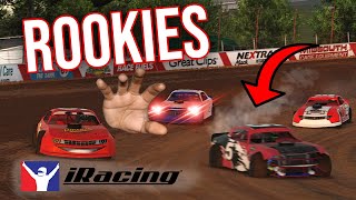 iRacing DIRT OVAL Rookies is MADNESS [upl. by Alroi]