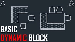 Dynamic Block For Beginners  AutoCAD [upl. by Murrah]