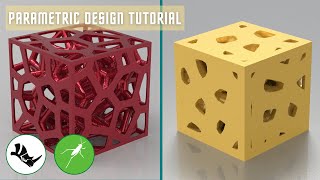 Grasshopper Tutorial Parametric Design on a Cube using Voronoi [upl. by Eiggem]