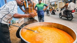 Indian Street Food Tour in Hyderabad India  Street Food in India BEST Biryani [upl. by Colwen213]