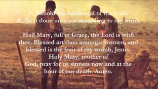 Catholic Prayers  Angelus English [upl. by Nnaillek406]