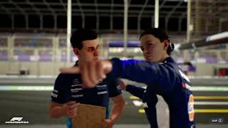 F1 MANAGER 2024 WILLIAMS NO COMMENTARY CAREER MODE 2 JEDDAH RISKY VSC PITSTOP [upl. by Anert]