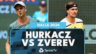 Hubert Hurkacz vs Alexander Zverev Match Highlights  Halle 2024 SemiFinal [upl. by Sarson]