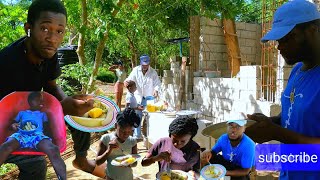 Saltfish Cook Up And BoildFood Cooking Lunch For My DaD lEveryone Enjoy Sweet Food outdoorcooking [upl. by Harwilll703]