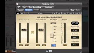 Audio Mastering in Logic  How to Use a Waves L2 Limiter [upl. by Dnumyar]