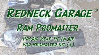 ProAir Ram Promaster Tie In Rear Air Installation Part 1 [upl. by Griz]