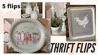 Thrift Flips  5 projects  IOD transfers  DIY apothecary paint [upl. by Revilo]