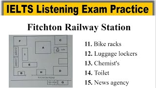 Fitchton Railway Station listening test 2024 with answers  IELTS Listening Practice Test Real Test [upl. by Veats]