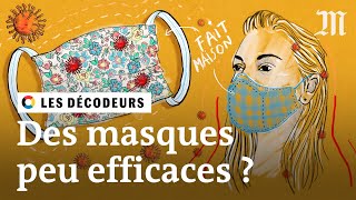 Coronavirus  les masques faits maison sontils efficaces [upl. by Adnirim]