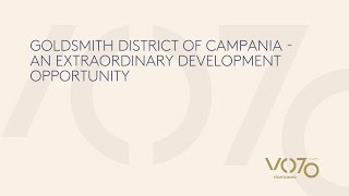 ENG VOS24  GOLDSMITH DISTRICT OF CAMPANIA  AN EXTRAORDINARY DEVELOPMENT OPPORTUNITY [upl. by Teeniv]