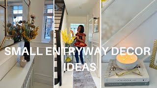 Small Entryway Makeover  Small Entryway Decorating Ideas Spring Decor Ideas [upl. by Sikata414]