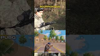 Pubg Vs Real Life Skorpion Gun 💀 pubg pubgmobile viralshorts shortsvideo pubgshorts [upl. by Lladnor271]