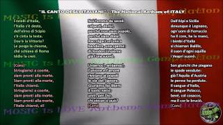 Italy National Anthem with music vocal and lyrics Italian wEnglish Translation [upl. by Lien]