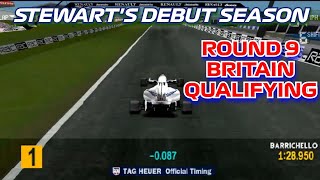 Stewarts Debut Season  Round 9 British Grand Prix Qualifying  Formula 1 97 PS1 [upl. by Naitsihc652]