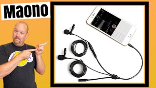 Maono Lavalier Microphone AU303 REVIEW  Dual Lapel Mics [upl. by Giaimo]