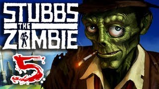 Stubbs the Zombie Part 5 in Rebel Without a Pulse Xbox 360 Gameplay [upl. by Ayirp]