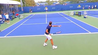 Roger Federer Training Court Level View  ATP Tennis Practice [upl. by Runck]