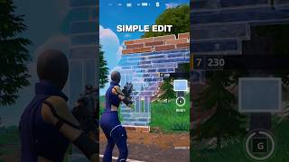 Fortnites New Simple Edit Setting Is it Good [upl. by Deragon]