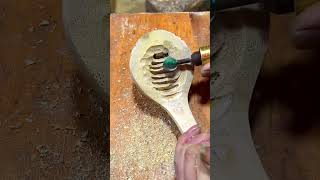 The process of making a bamboo soup spoon bamboo craft handmade making [upl. by Ahsille]