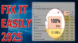 How To Fix 100 Disk Usage in Windows 10 [upl. by Aillicsirp]