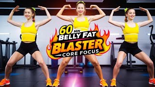 Aerobic Exercise 21 🔥 Core Focus 60 Min Belly Fat Blaster [upl. by Older]