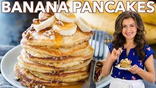 The Best BANANA PANCAKES Recipe [upl. by Claudianus373]