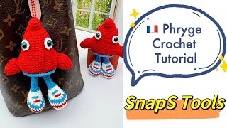 How to crochet Phryge  StepbyStep Paris Olympics Mascot Crochet Tutorial  Phryge Crochet Pattern [upl. by Dabbs]