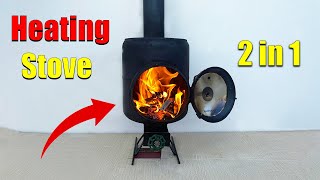 Creative Ideas  How To Make A Great 2 In 1 Heating Stove From An Old Gas Tank [upl. by Indys]