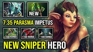 NEW Sniper Hero 350 Attack Range 735 Parasma 100 Cant Kill Pure Impetus Mid Enchantress Dota 2 [upl. by Ury]