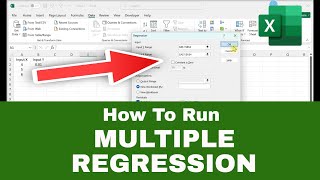 How to Run a MULTIPLE REGRESSION Analysis in Excel Quick Tutorial [upl. by Annaik]