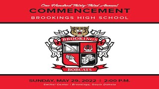 Brookings High School 20212022 Graduation 52922 [upl. by Kciv]