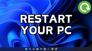 How To Restart A Windows Computer  Restart Windows 1011  Restart Laptop [upl. by Jerrie882]