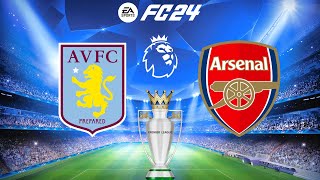 FC 24  Aston Villa vs Arsenal  Premier League  PS5™ Gameplay [upl. by Naud780]