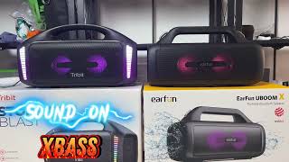 Comparison Tribit Stormbox blast vs Earfun Uboom X [upl. by Mulry]