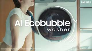 AI Ecobbuble Technology  Samsung Washing Machine [upl. by Asilehc]