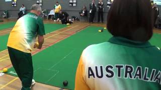 2015 TransTasman Indoor Bowls Mens Singles Medal Match Ashley Diamond vs Arthur Finch [upl. by Erastatus]