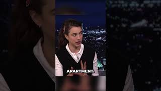 Margaret Qualley didn’t buy furniture for her apartment for 10 years movie actor margaretqualley [upl. by Nosnev]