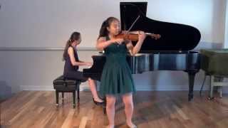 Bach Violin Concerto in E Major BWV 1042 movement 1 Sarah Ma age 12 [upl. by Ettenirt]