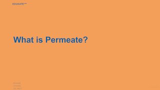 What is Permeate [upl. by Meekyh807]