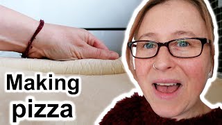 Making PIZZA with READYTOROLL DOUGH DAILY VLOGS UK [upl. by Hourihan]