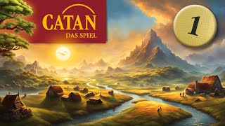 CATAN – Das Brettspiel 🎲 Spielregeln Grundlagen Tutorial amp erstes Spiel 1 [upl. by Vasya]