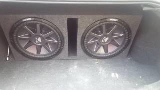 15quot Kicker CVR and 337 Watt RMS Rockford Fosgate amp [upl. by Auoy]