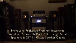 PrimaLuna ProLogue Premium  Triangle Antal Speaker  Sony HAPZ1ES  Sound Demo [upl. by Artina905]