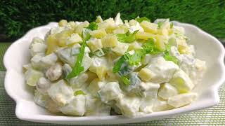 EGG CUCUMBER SALAD  Simple Recipe Easy to prepare [upl. by Judy]