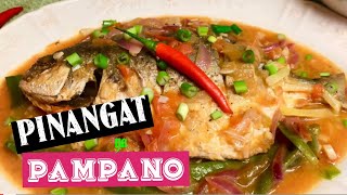 Pinangat na Pampano Simpleng Pagluto ng Pinangat na Isda  Easy Pinangat na Isda Recipe [upl. by Esalb]