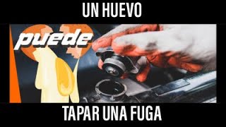 Fuga en el radiador Tápalo con un Huevo [upl. by Ofloda]