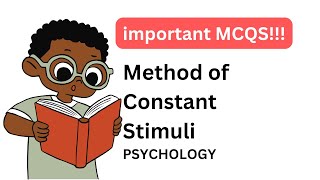 20 multiplechoice questions on the Method of Constant Stimuli  Psychophysics important questions [upl. by Allets]